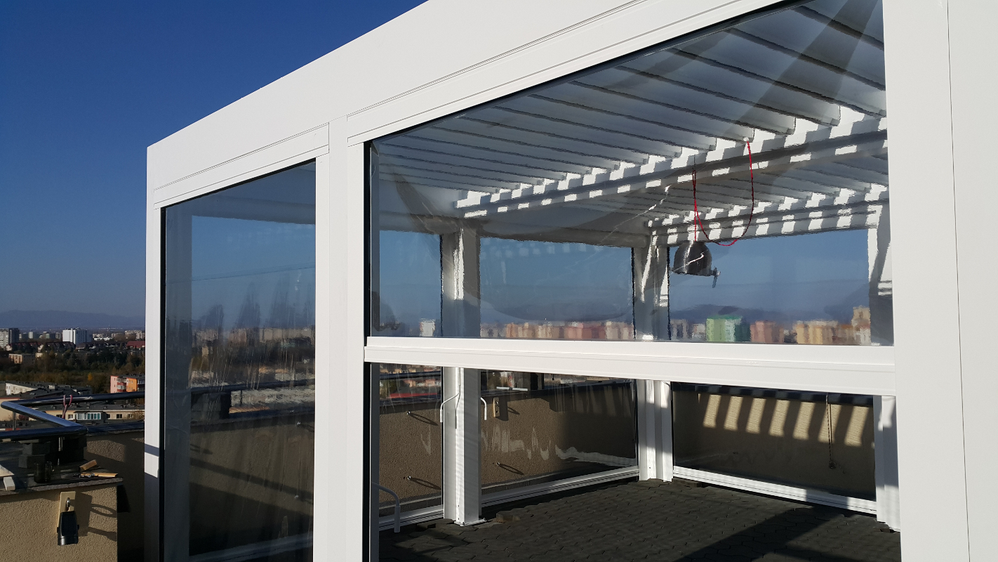 Pereti de vint casetat Parabox pergole bioclimatice